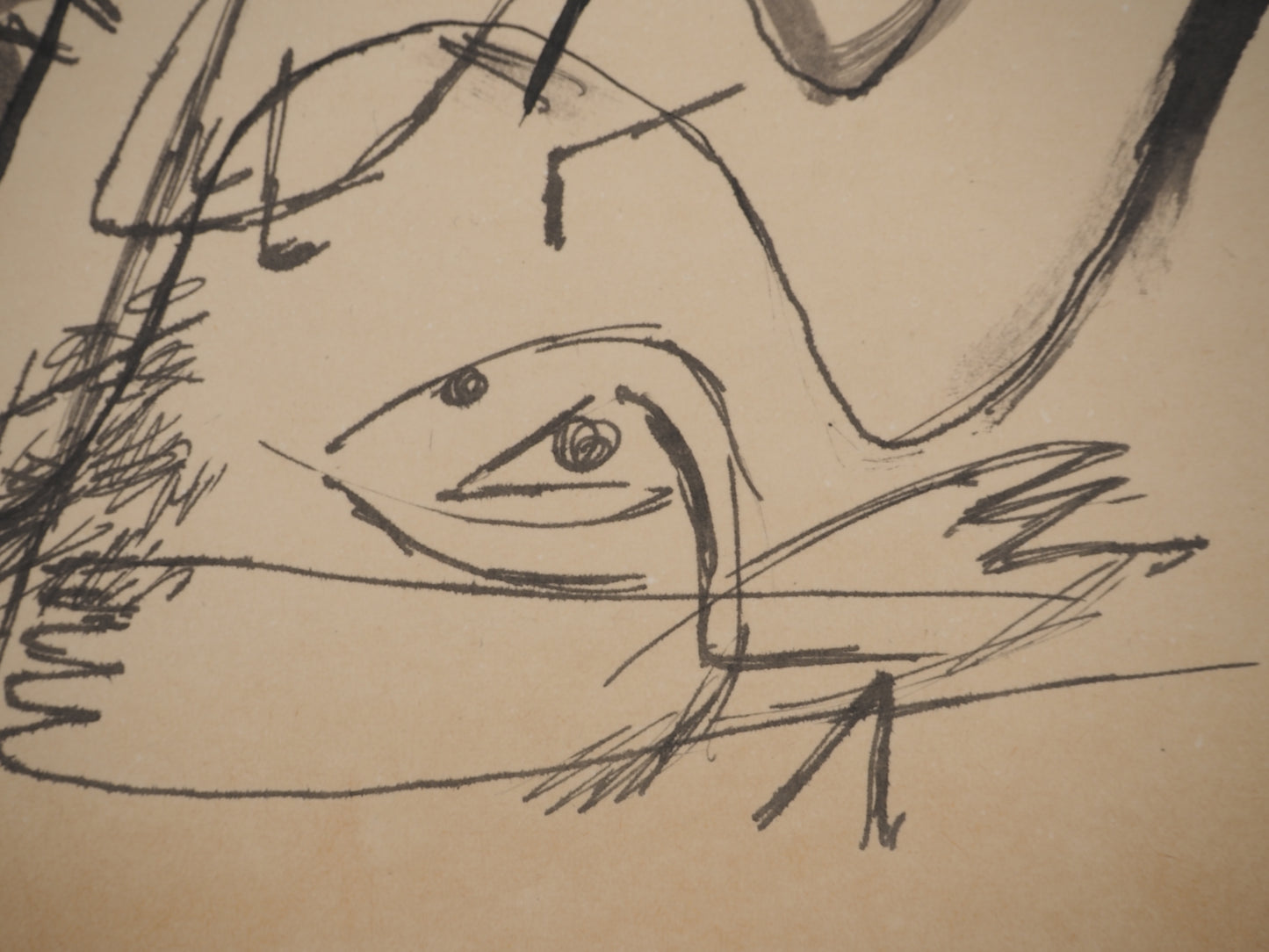 Guillaume CORNEILLE : Ma brune - Lithographie signée