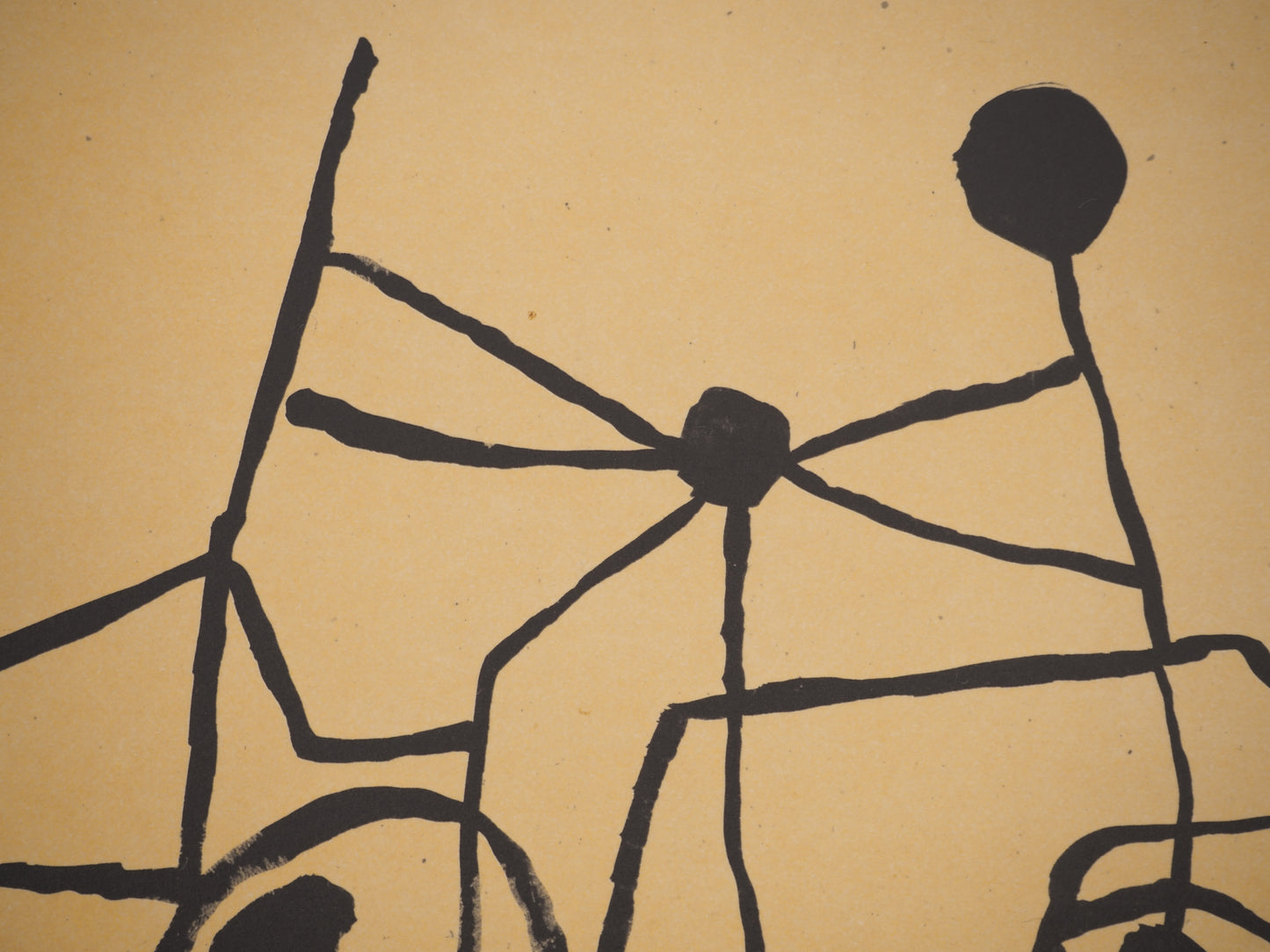Guillaume CORNEILLE : Enfants et bicyclettes - Lithographie signée