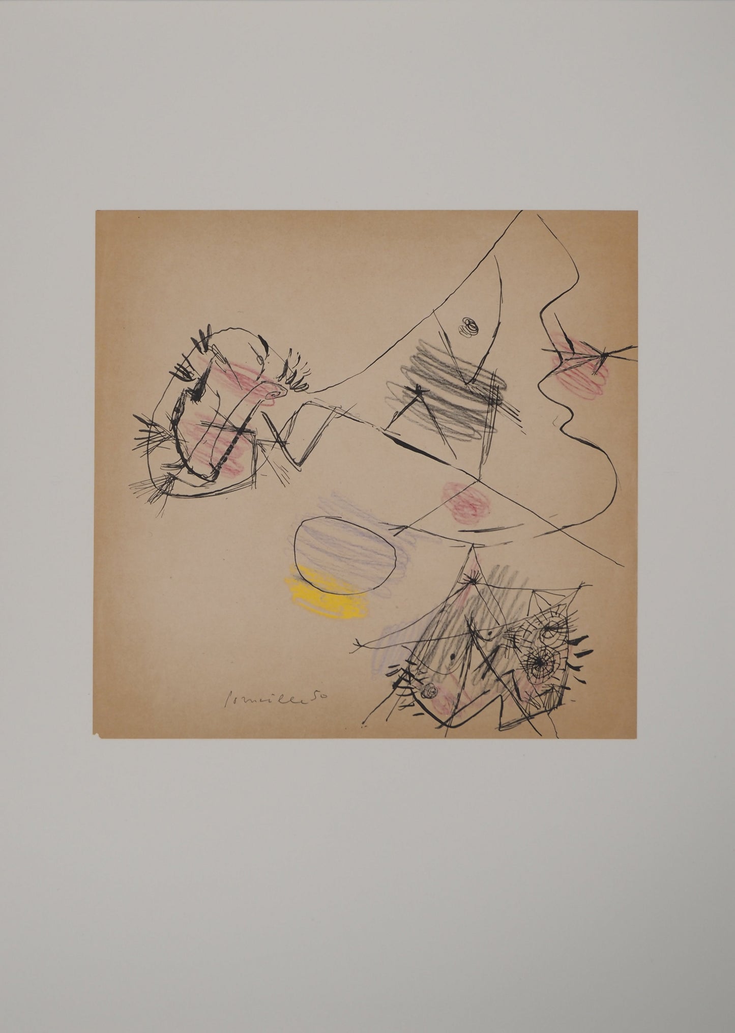 Guillaume CORNEILLE : La belle passante - Lithographie signée