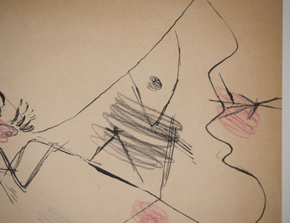 Guillaume CORNEILLE : La belle passante - Lithographie signée