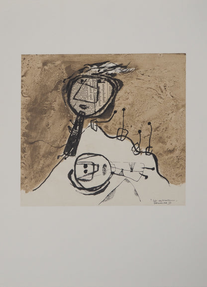 Guillaume CORNEILLE : Les explorateurs - Lithographie signée