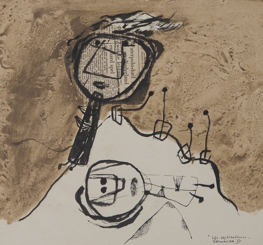 Guillaume CORNEILLE : Les explorateurs - Lithographie signée