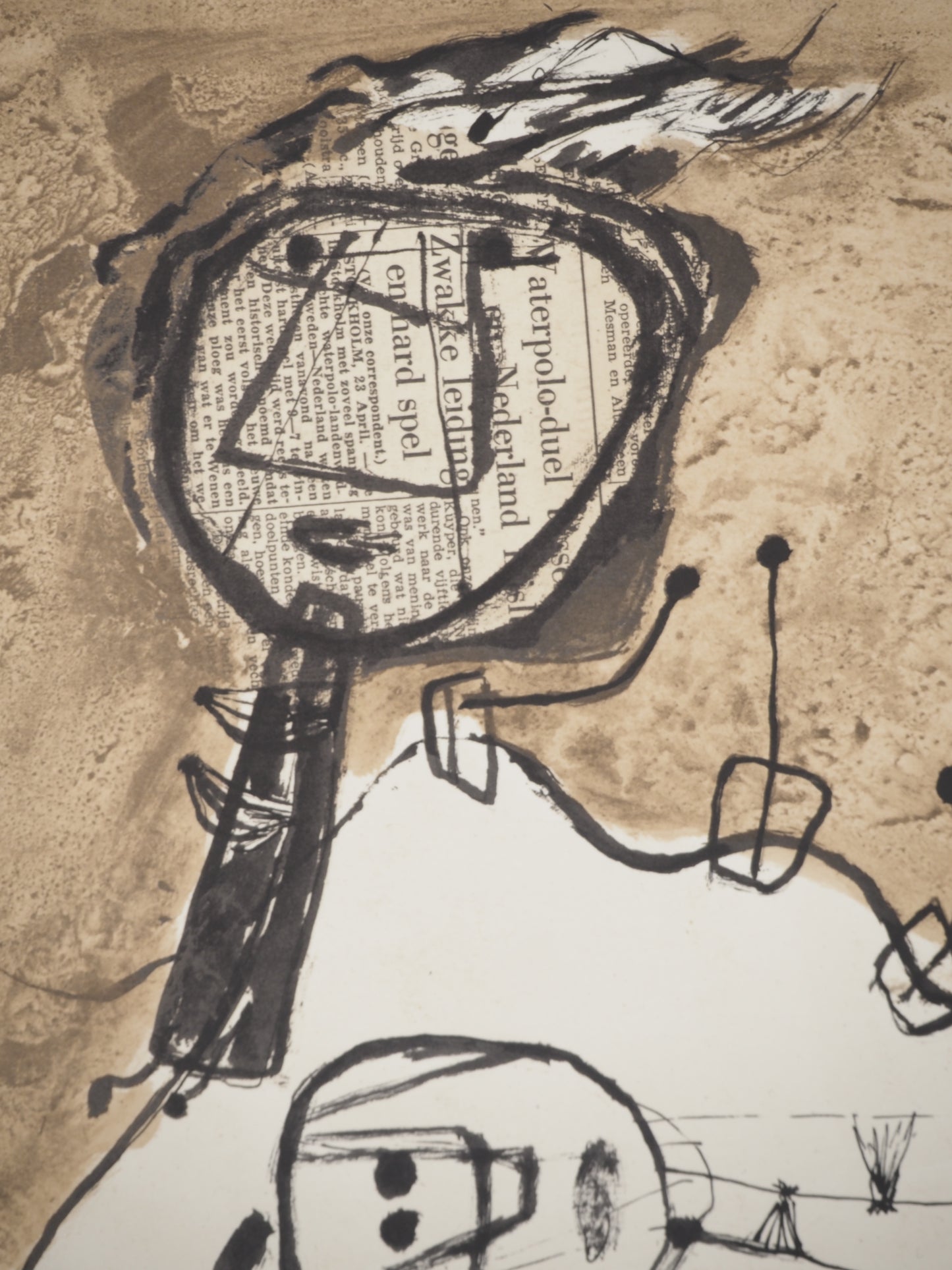 Guillaume CORNEILLE : Les explorateurs - Lithographie signée