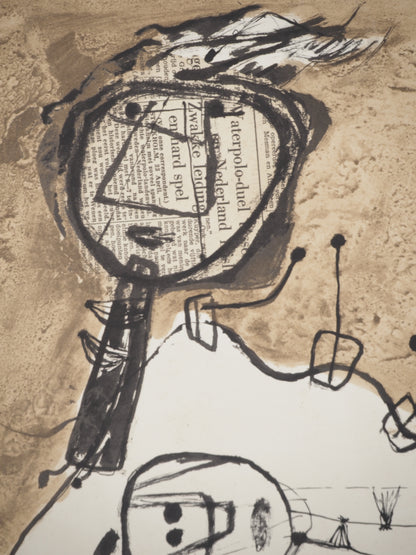 Guillaume CORNEILLE : Les explorateurs - Lithographie signée