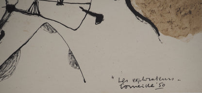 Guillaume CORNEILLE : Les explorateurs - Lithographie signée