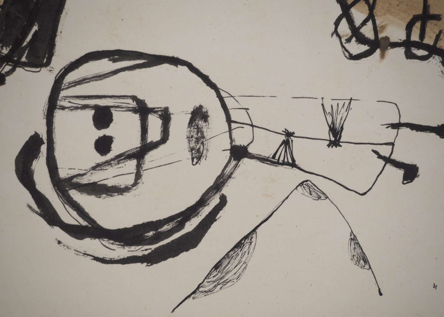 Guillaume CORNEILLE : Les explorateurs - Lithographie signée