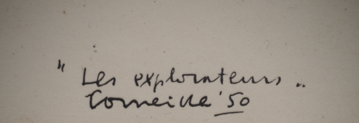 Guillaume CORNEILLE : Les explorateurs - Lithographie signée