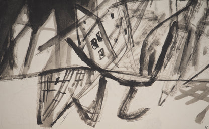 Guillaume CORNEILLE : Le poète traverse la ville - Lithographie signée