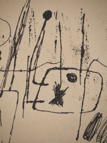 Guillaume CORNEILLE : Les joueurs - Lithographie signée