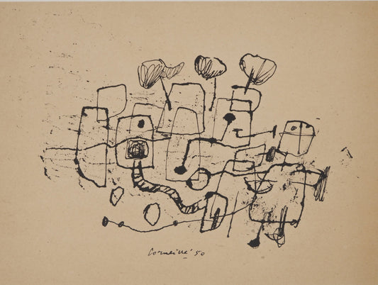 Guillaume CORNEILLE : Le chemin vers la maison - Lithographie signée