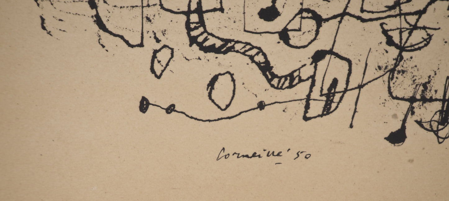Guillaume CORNEILLE : Le chemin vers la maison - Lithographie signée