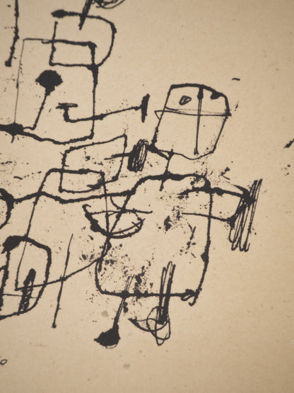 Guillaume CORNEILLE : Le chemin vers la maison - Lithographie signée