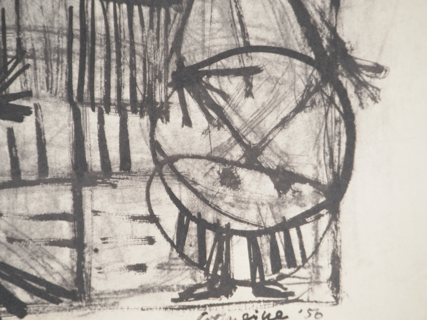 Guillaume CORNEILLE : Spectateurs joyeux au 200 - Lithographie signée