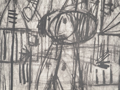 Guillaume CORNEILLE : Spectateurs joyeux au 200 - Lithographie signée
