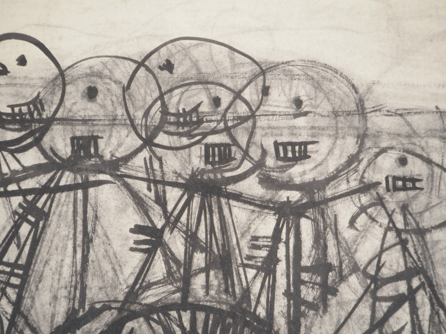Guillaume CORNEILLE : Spectateurs joyeux au 200 - Lithographie signée