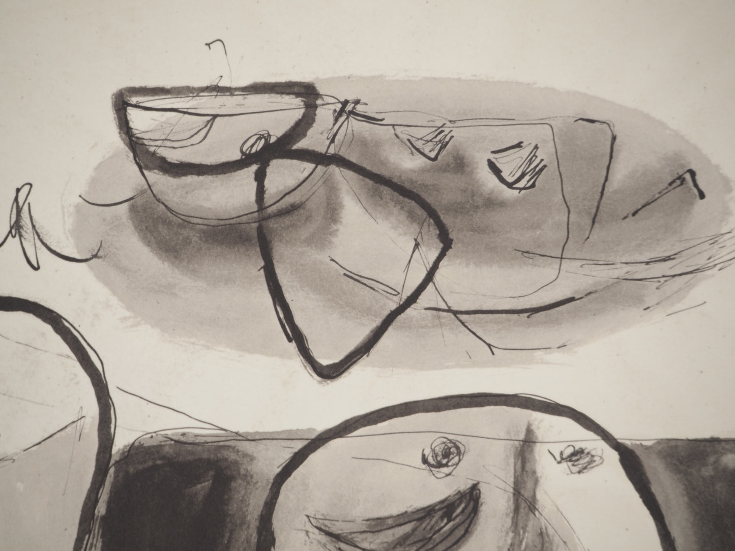 Guillaume CORNEILLE : Couple rêvant de voyage - Lithographie signée