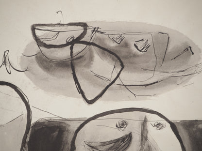 Guillaume CORNEILLE : Couple rêvant de voyage - Lithographie signée