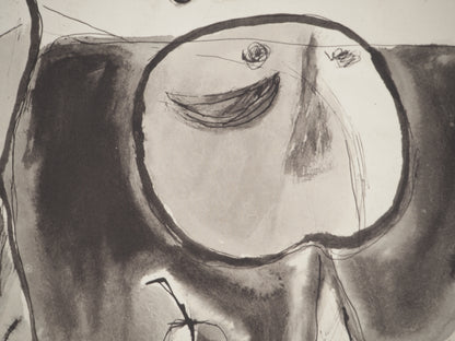 Guillaume CORNEILLE : Couple rêvant de voyage - Lithographie signée