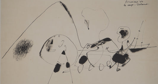 Guillaume CORNEILLE : Le cerf-volant - Lithographie signée