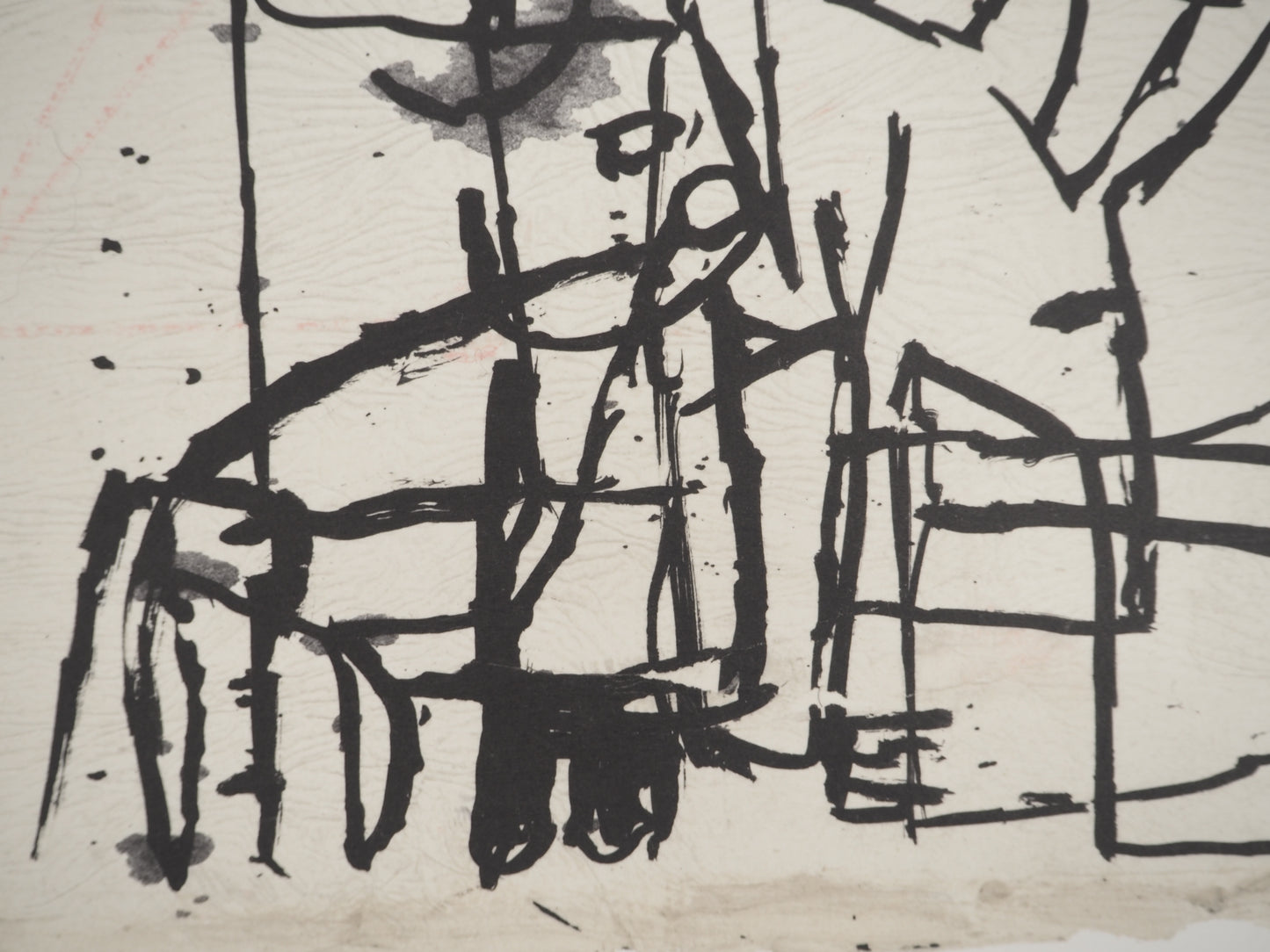 Guillaume CORNEILLE : Petit personnage pensif - Lithographie signée
