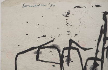Guillaume CORNEILLE : Petit personnage pensif - Lithographie signée