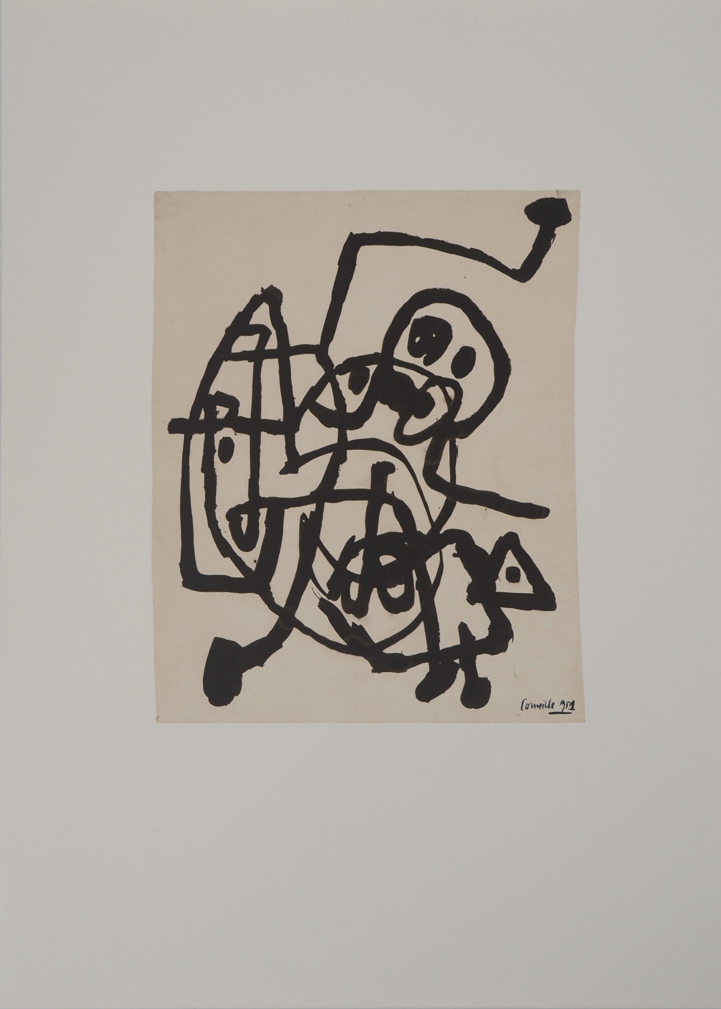 Guillaume CORNEILLE : Confusion - Lithographie signée