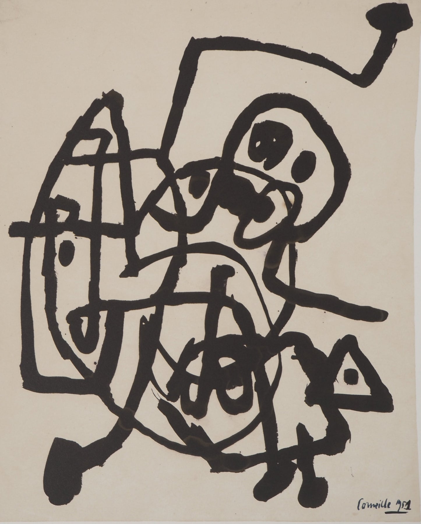 Guillaume CORNEILLE : Confusion - Lithographie signée