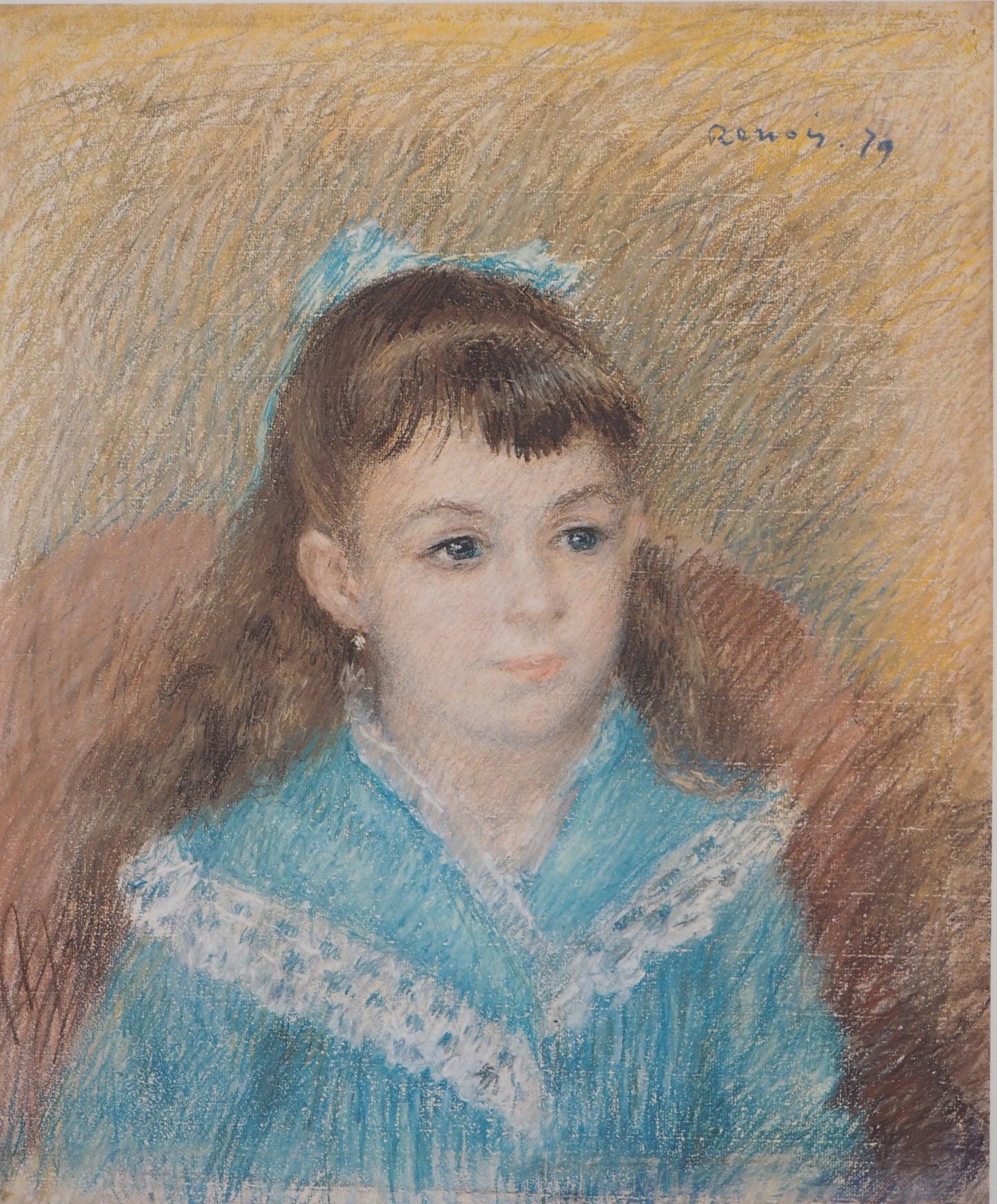 Pierre Auguste RENOIR : Portrait d'Elisabeth Maître - Lithographie signée