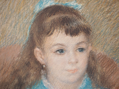 Pierre Auguste RENOIR : Portrait d'Elisabeth Maître - Lithographie signée