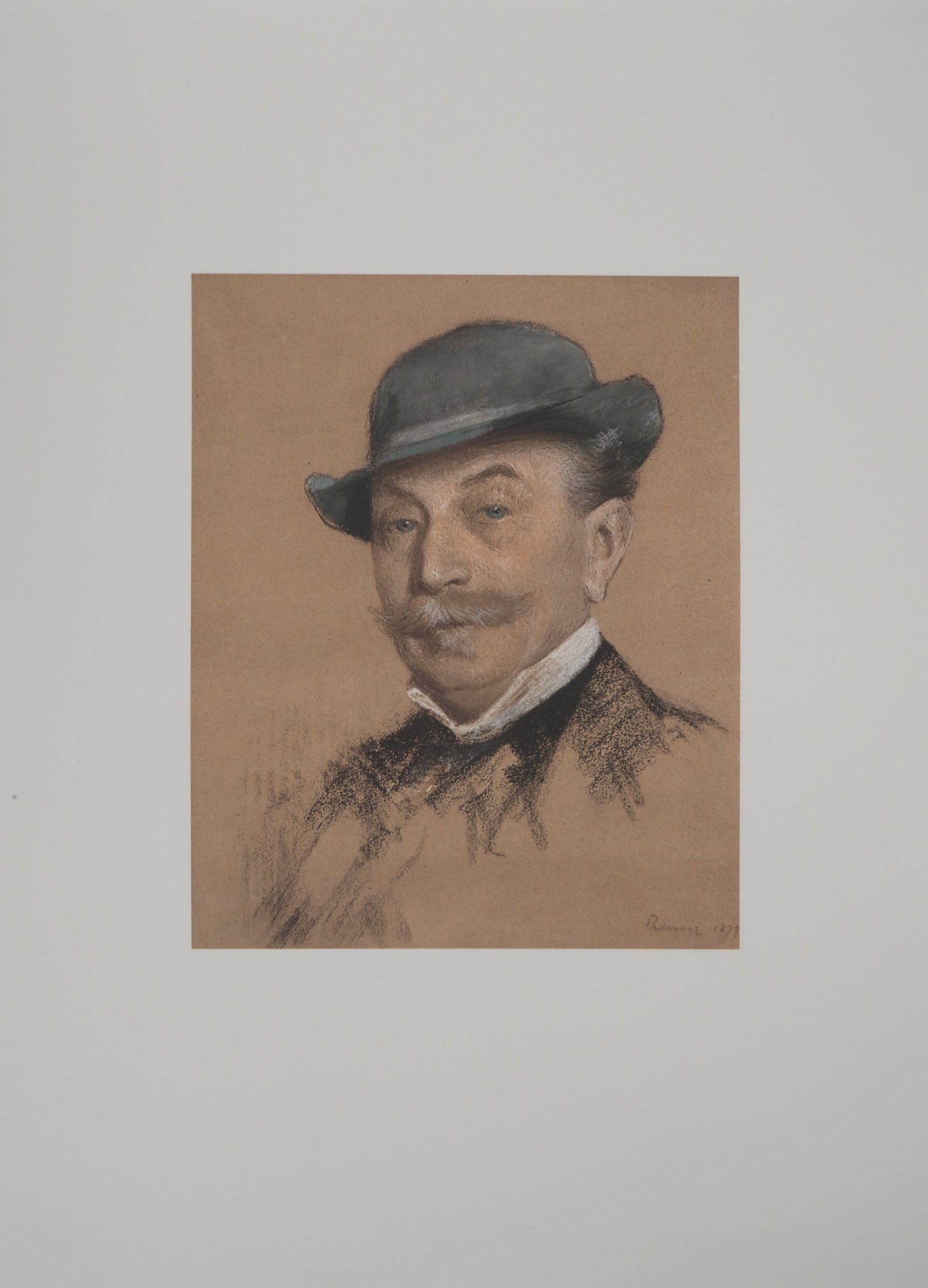 Pierre Auguste RENOIR : Portrait de Monsieur de Brunswick - Lithographie signée