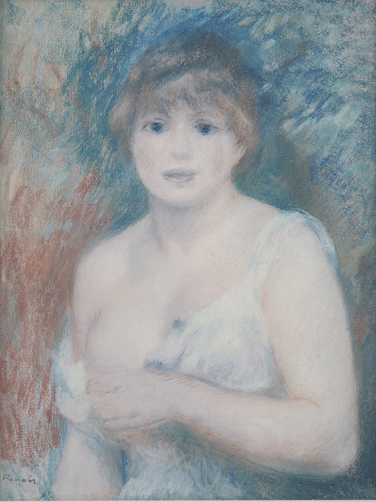 Pierre Auguste RENOIR : Portrait de Jeanne Samary - Lithographie signée