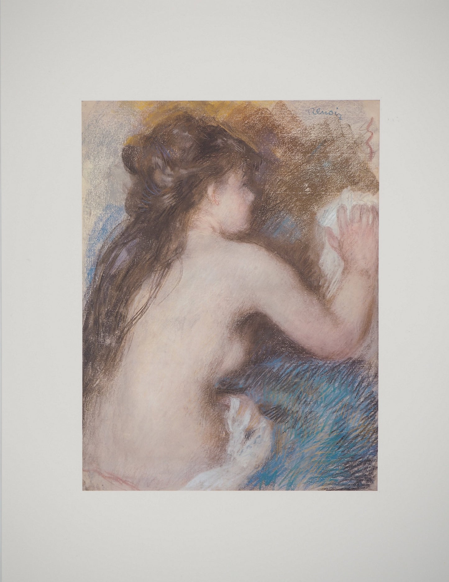 Pierre Auguste RENOIR : Nu de dos - Lithographie signée