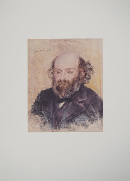 Pierre Auguste RENOIR : Paul Cézanne - Lithographie signée