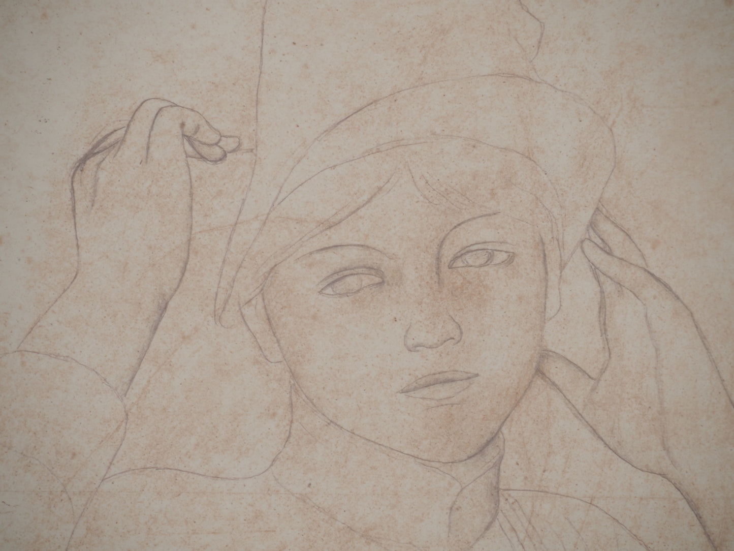 Pierre Auguste RENOIR : Jeune Femme au chapeau - Lithographie