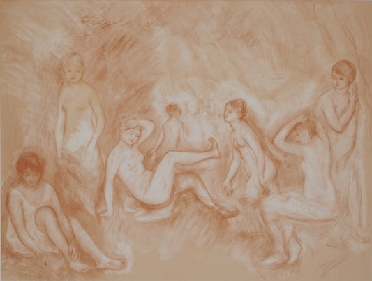 Pierre Auguste RENOIR : La Baignade - Lithographie