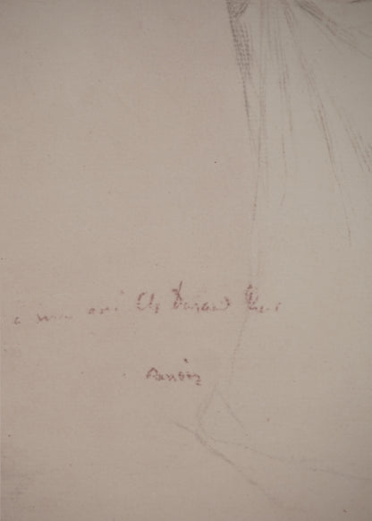 Pierre Auguste RENOIR : Nu au linge - Lithographie signée