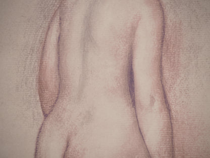 Pierre Auguste RENOIR : Nu au linge - Lithographie signée