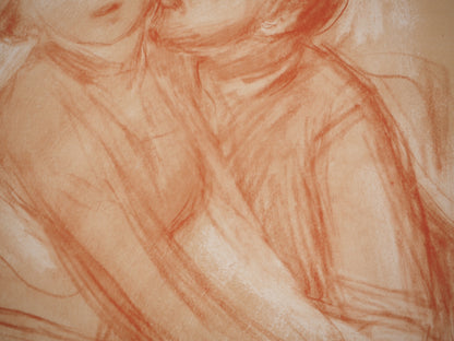 Pierre Auguste RENOIR : Les Amoureux - Lithographie