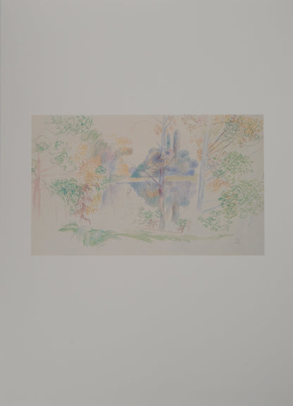 Pierre Auguste RENOIR : Bord de Rivière - Lithographie signée