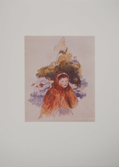 Pierre Auguste RENOIR : Jeune Paysanne - Lithographie