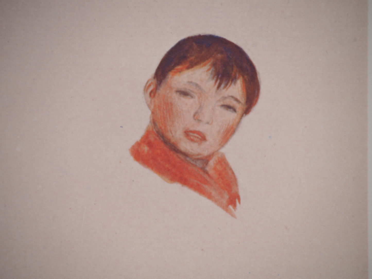 Pierre Auguste RENOIR : Paysanne debout - Lithographie