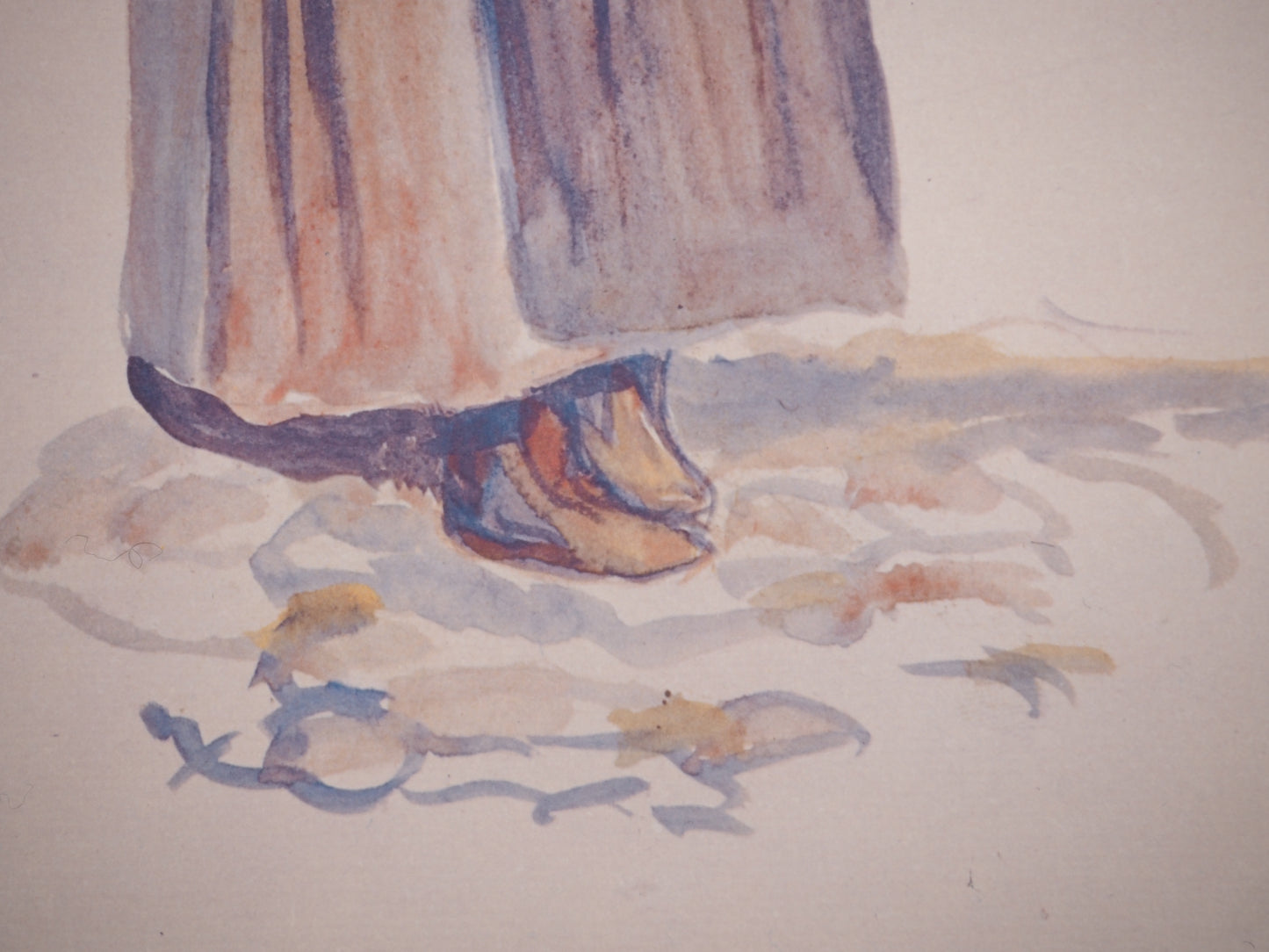 Pierre Auguste RENOIR : Paysanne debout - Lithographie