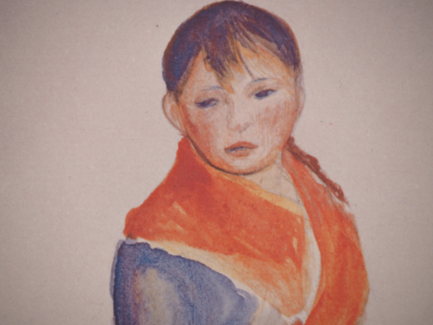 Pierre Auguste RENOIR : Paysanne debout - Lithographie