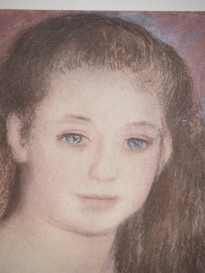 Pierre Auguste RENOIR : Portrait de Jeune Fille - Lithographie signée