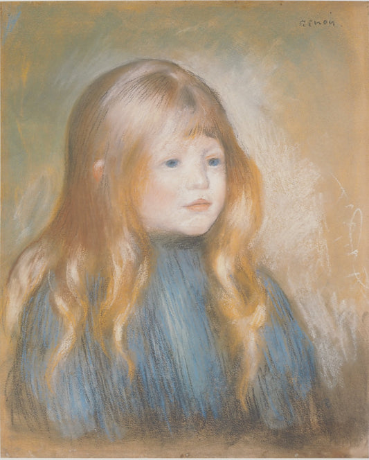 Pierre Auguste RENOIR : Portrait d'Edmond Renoir - Lithographie signée