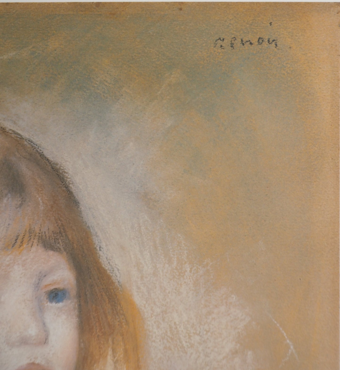 Pierre Auguste RENOIR : Portrait d'Edmond Renoir - Lithographie signée
