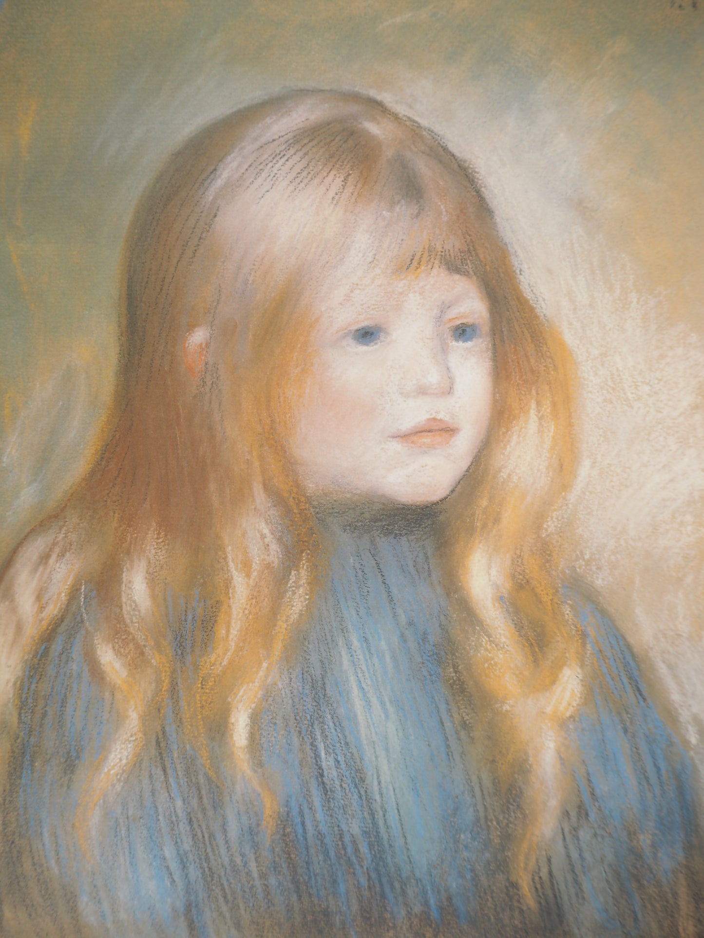 Pierre Auguste RENOIR : Portrait d'Edmond Renoir - Lithographie signée