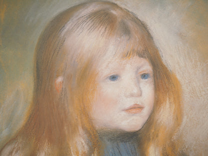 Pierre Auguste RENOIR : Portrait d'Edmond Renoir - Lithographie signée