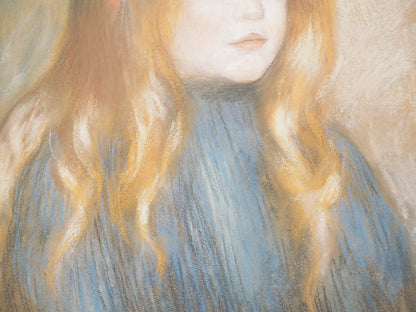 Pierre Auguste RENOIR : Portrait d'Edmond Renoir - Lithographie signée