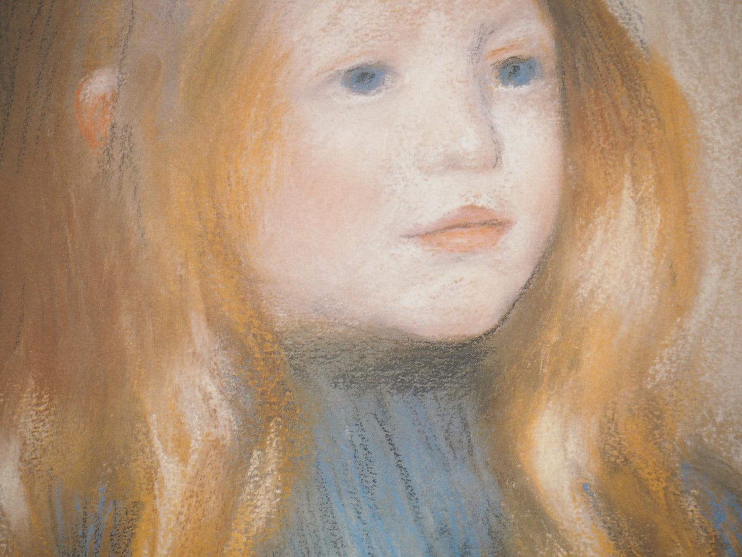 Pierre Auguste RENOIR : Portrait d'Edmond Renoir - Lithographie signée